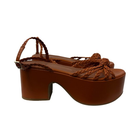 L'Autre Chose Brown Block Heels